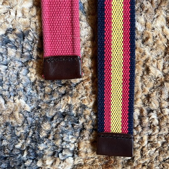 (2) Lands End Embroidered D-ring Belts Boys Medium - Picture 7 of 10